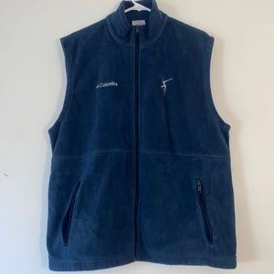 Columbia Navy blue zip up vest